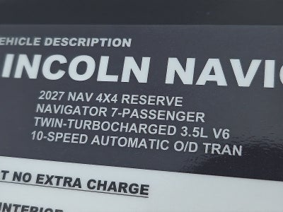 2027 Lincoln Navigator Reserve