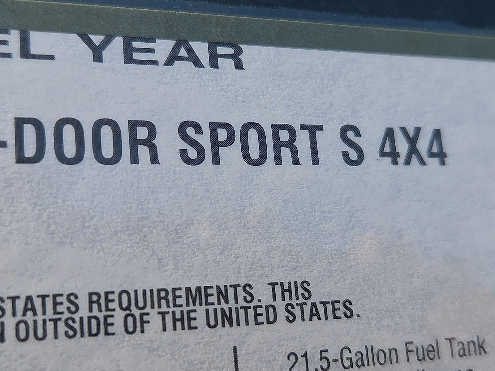 2026 Jeep Wrangler WRANGLER 4-DOOR SPORT S