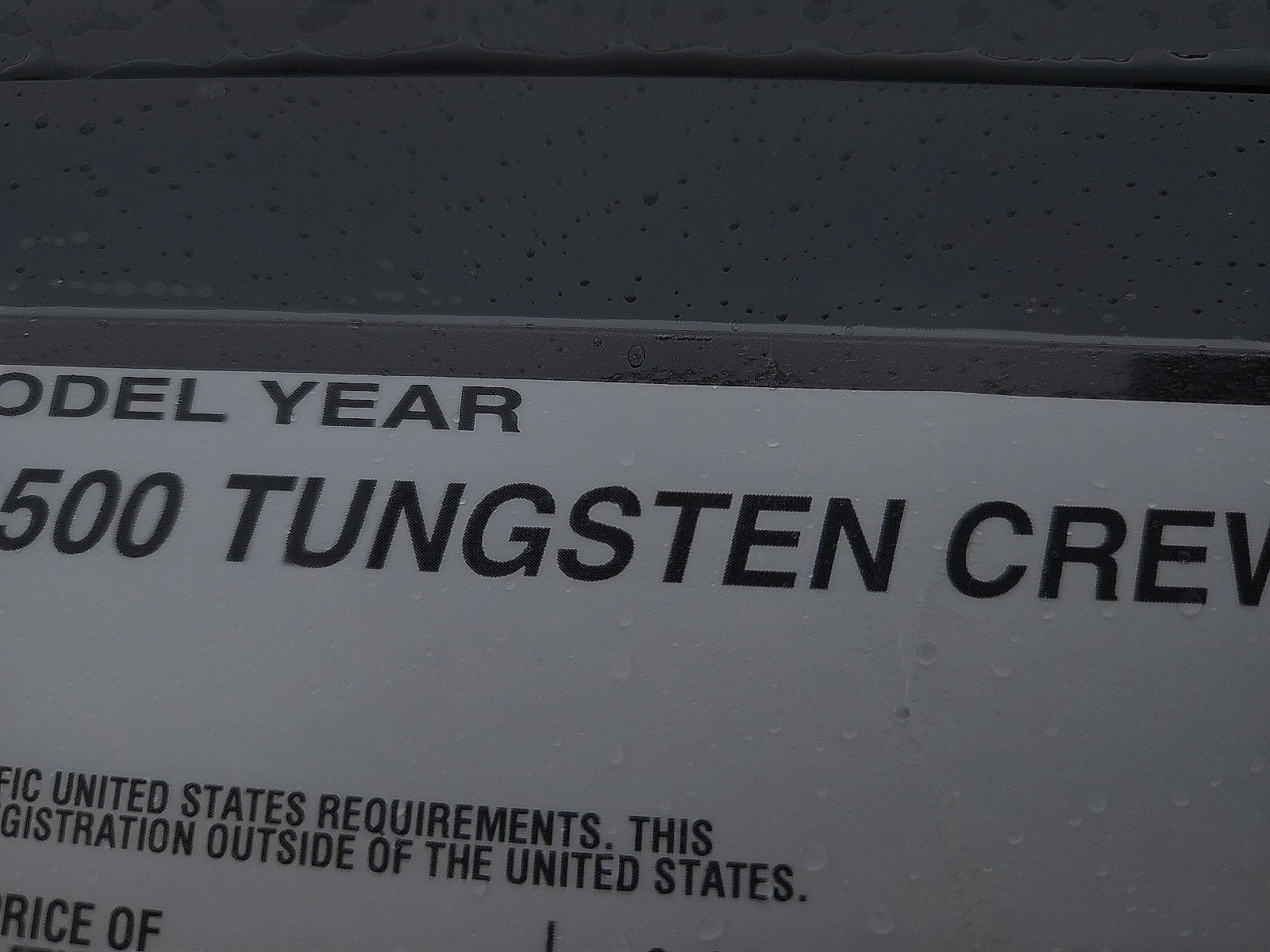 2027 RAM Ram 1500 RAM 1500 TUNGSTEN CREW CAB 4X4 5'7' BOX