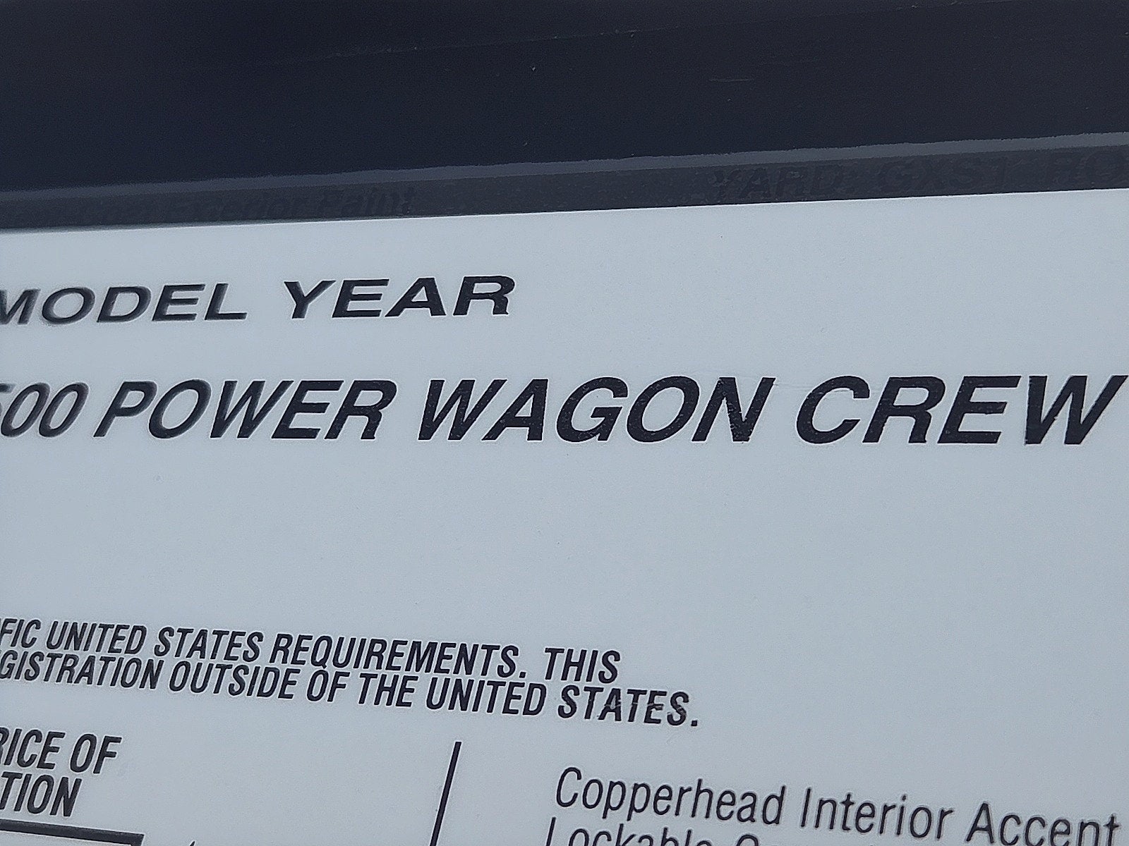 2027 RAM Ram 2500 RAM 2500 POWER WAGON CREW CAB 4X4 6'4' BOX