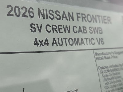 2026 Nissan Frontier Crew Cab SV