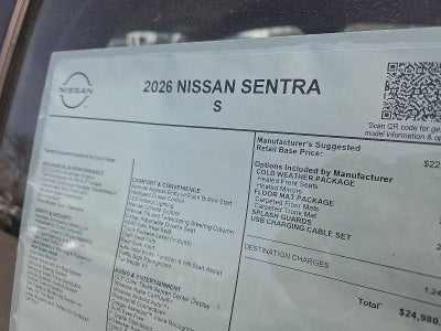 2026 Nissan Sentra S