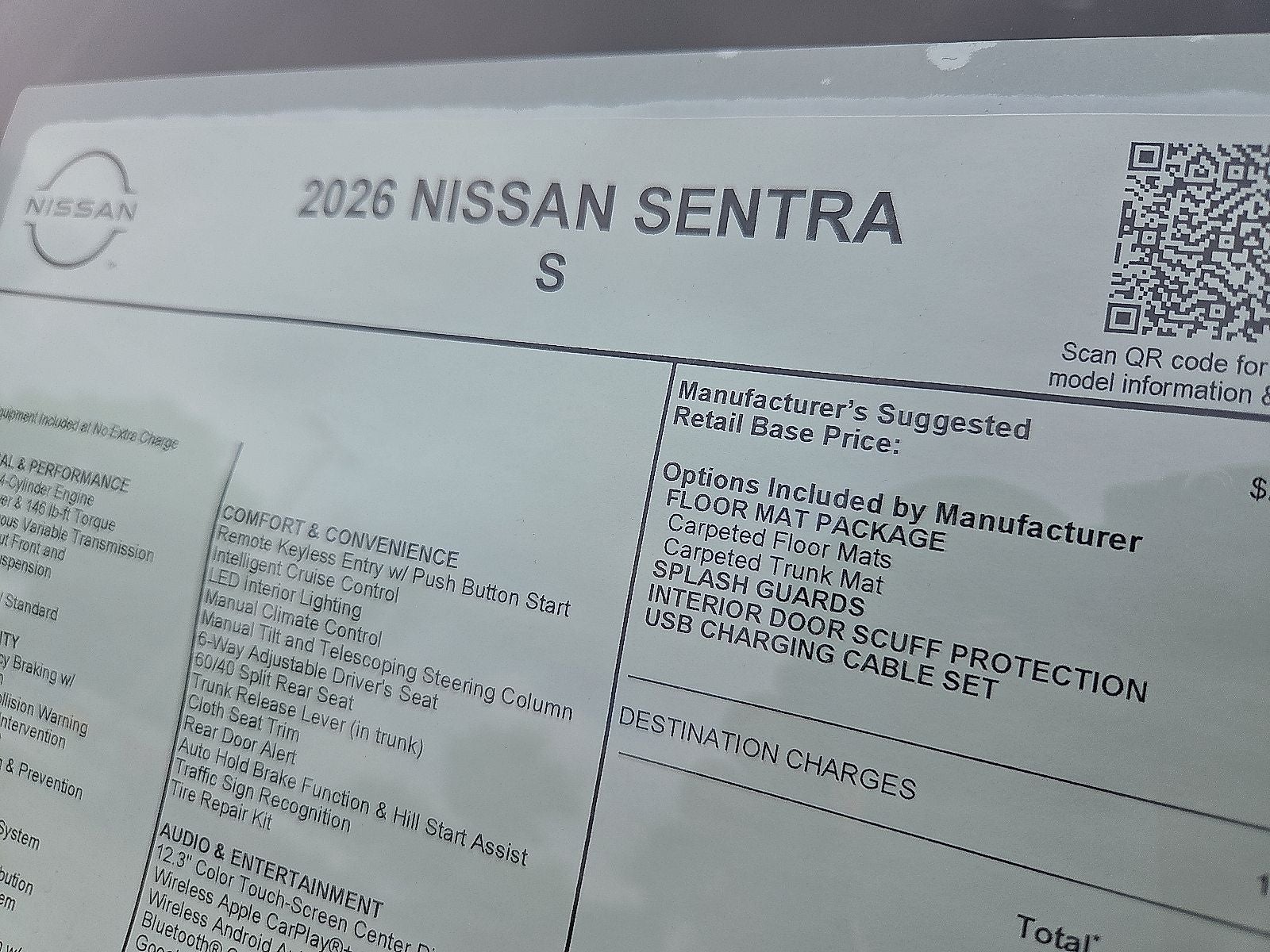 2026 Nissan Sentra S