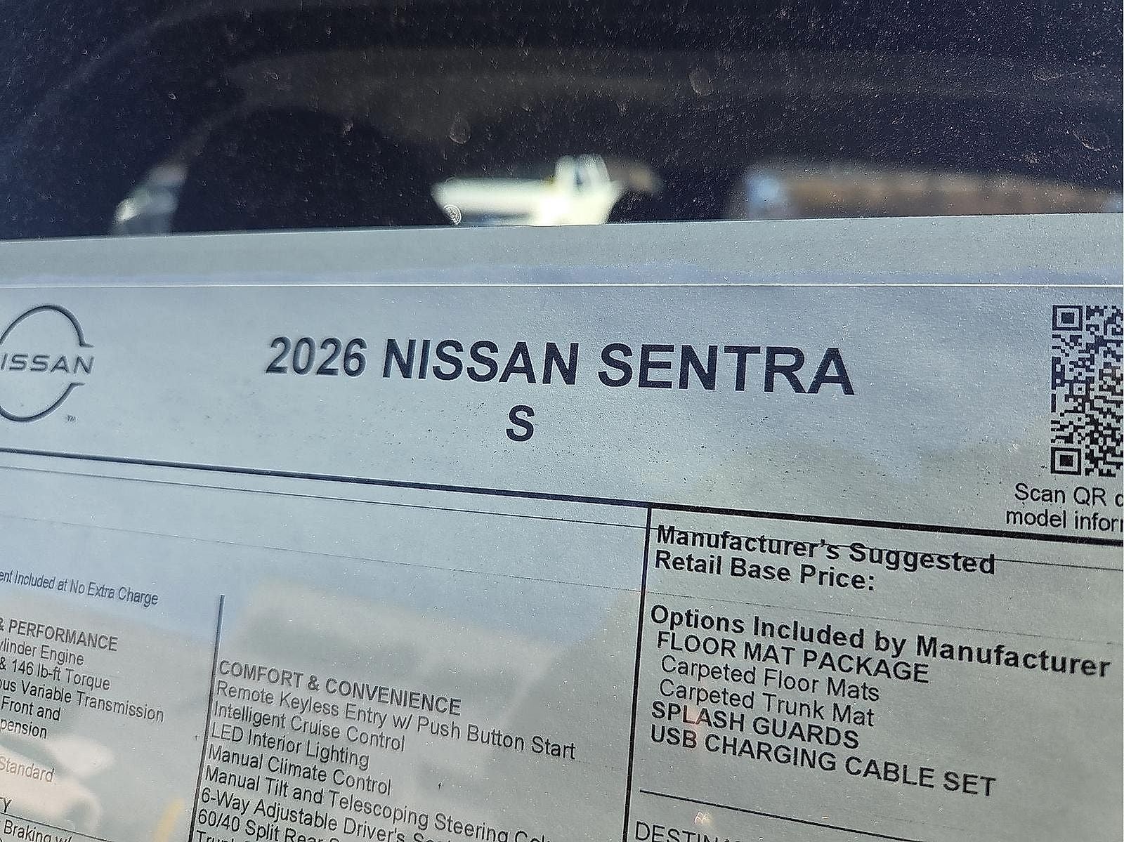 2026 Nissan Sentra S