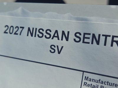 2027 Nissan Sentra SV