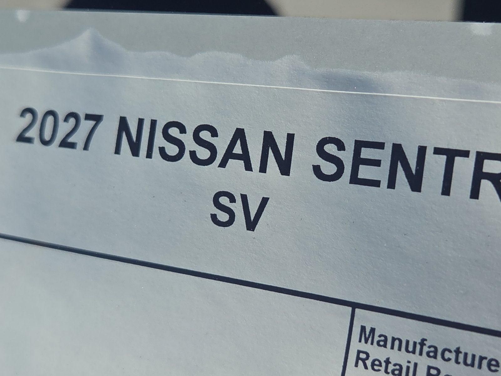 2027 Nissan Sentra SV