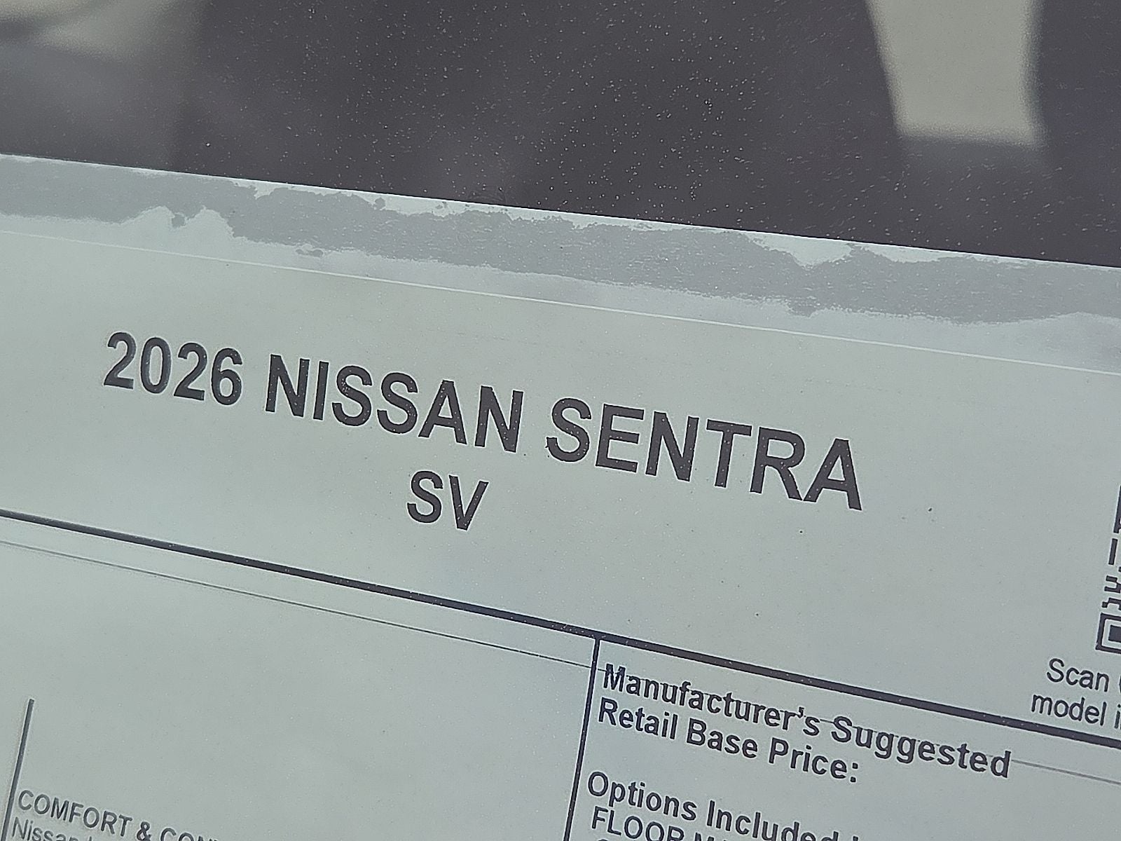 2026 Nissan Sentra SV