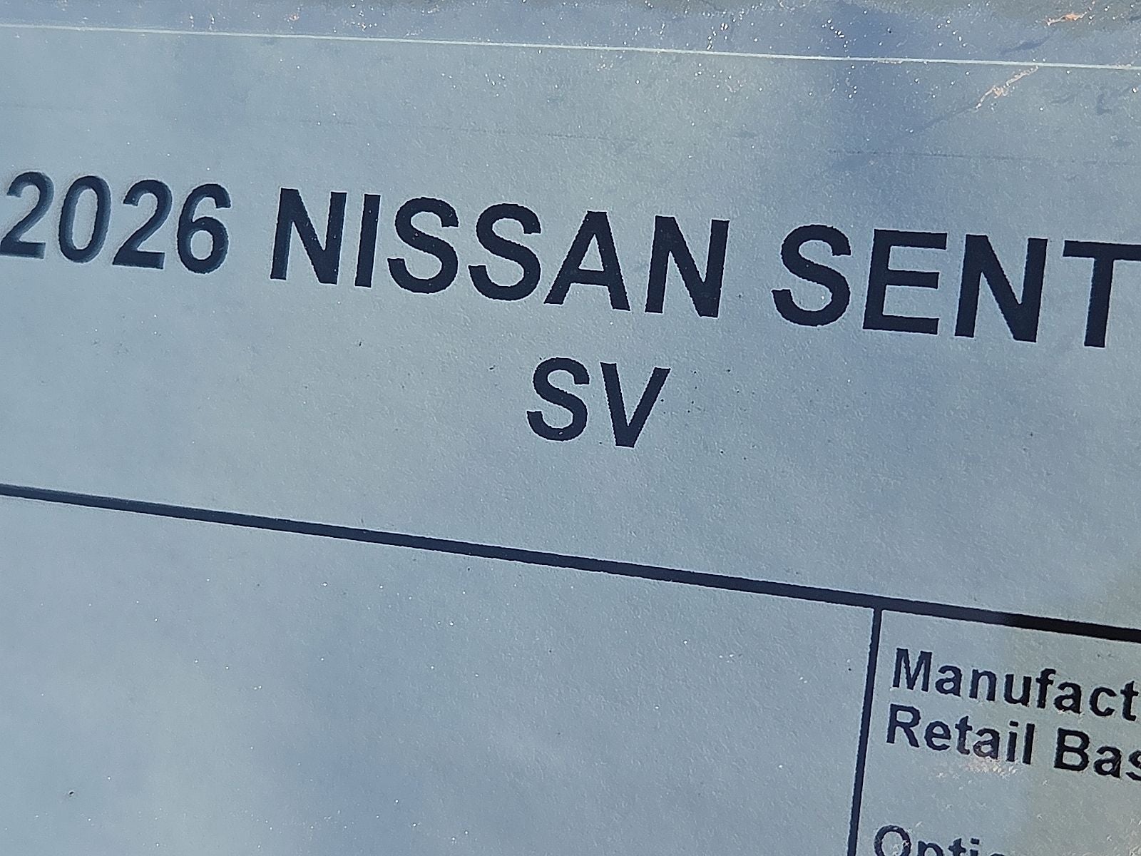 2026 Nissan Sentra SV