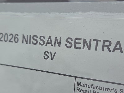 2026 Nissan Sentra SV