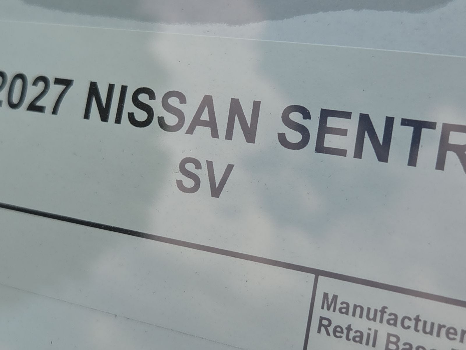 2027 Nissan Sentra SV