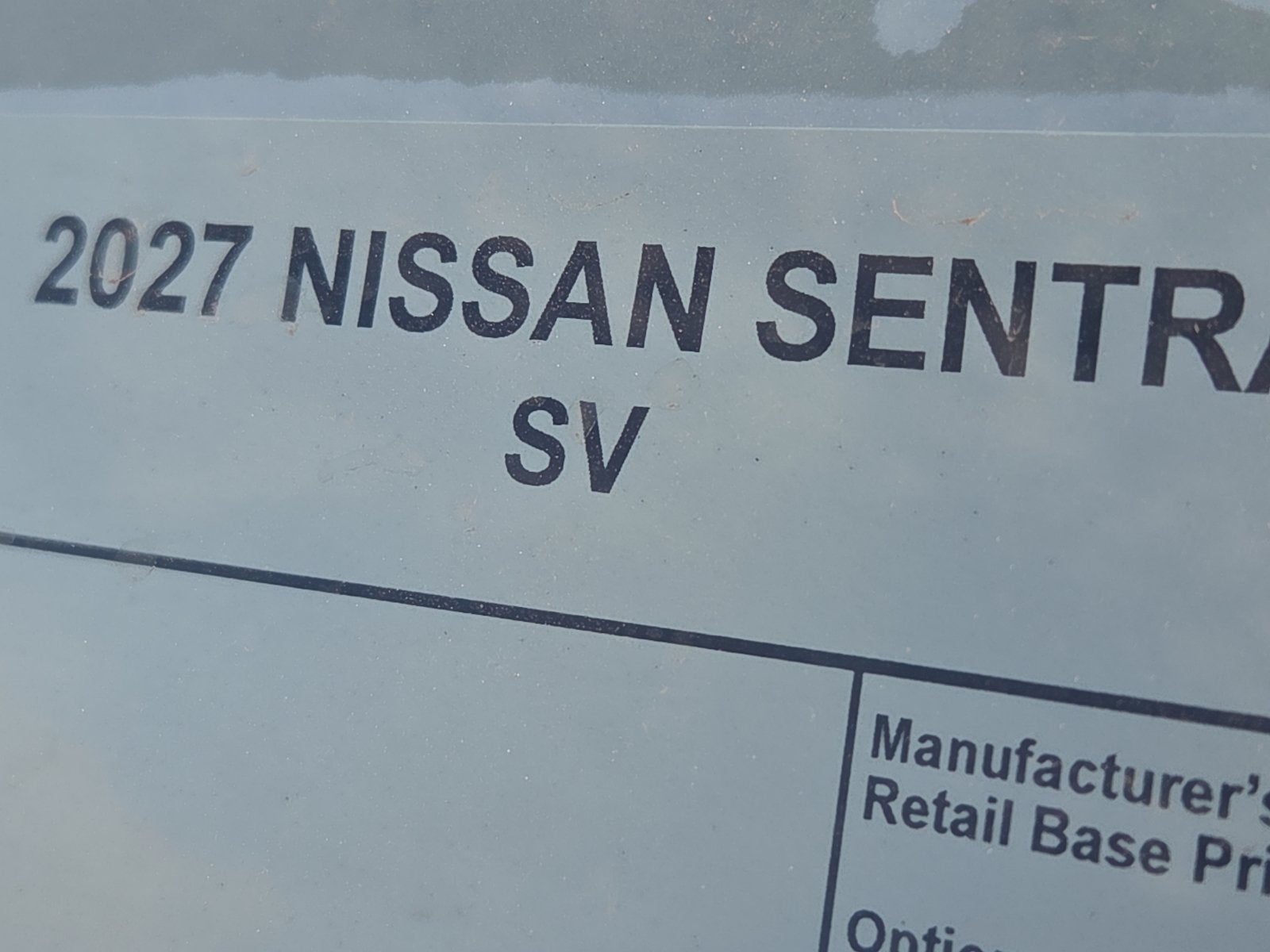 2027 Nissan Sentra SV