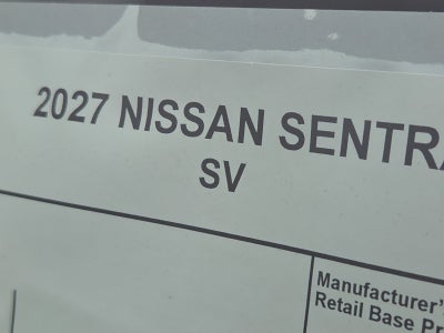 2027 Nissan Sentra SV