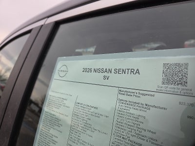 2026 Nissan Sentra SV