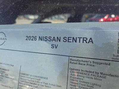 2026 Nissan Sentra SV