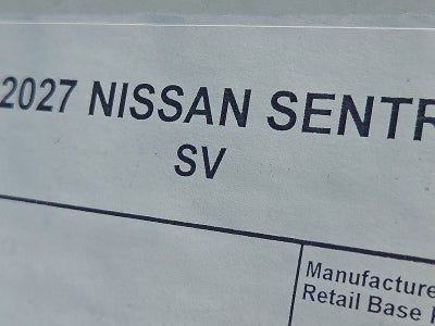 2027 Nissan Sentra SV