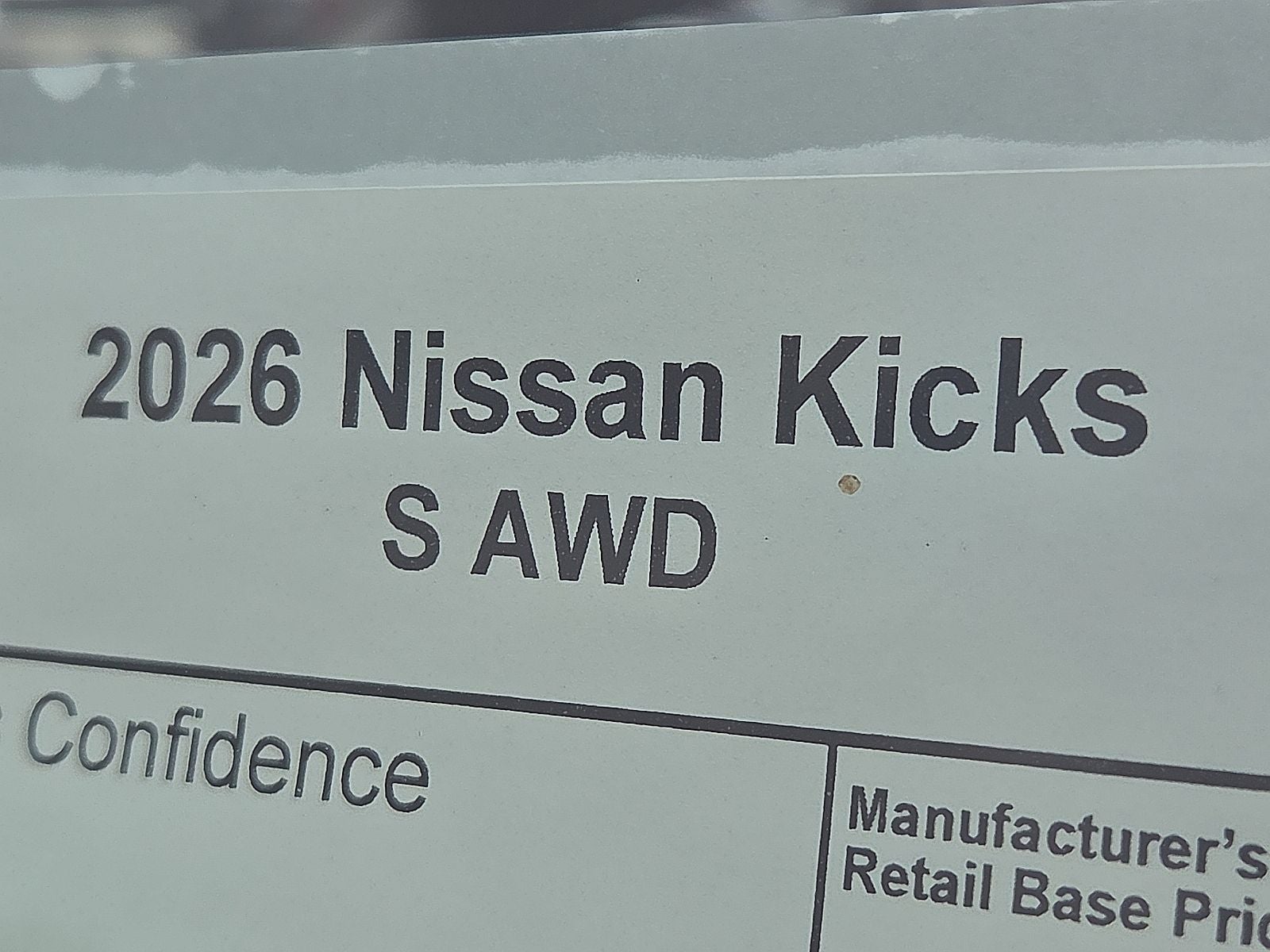2026 Nissan Kicks S