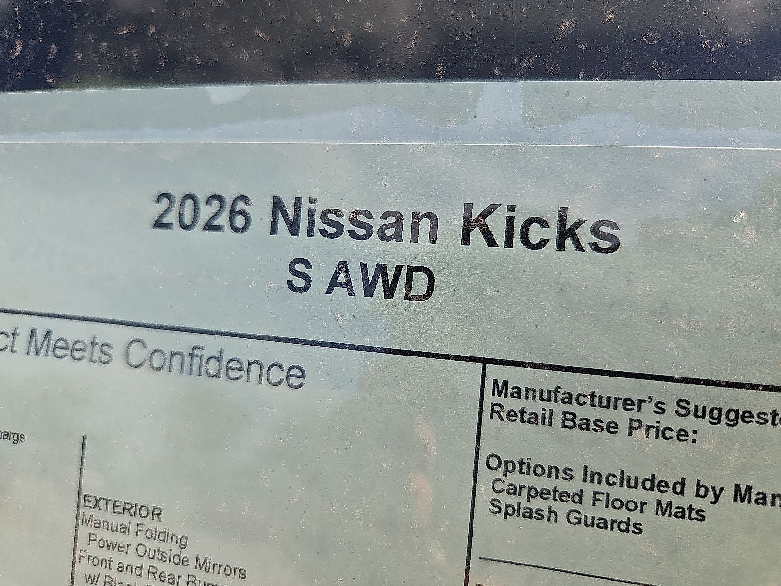 2026 Nissan Kicks S