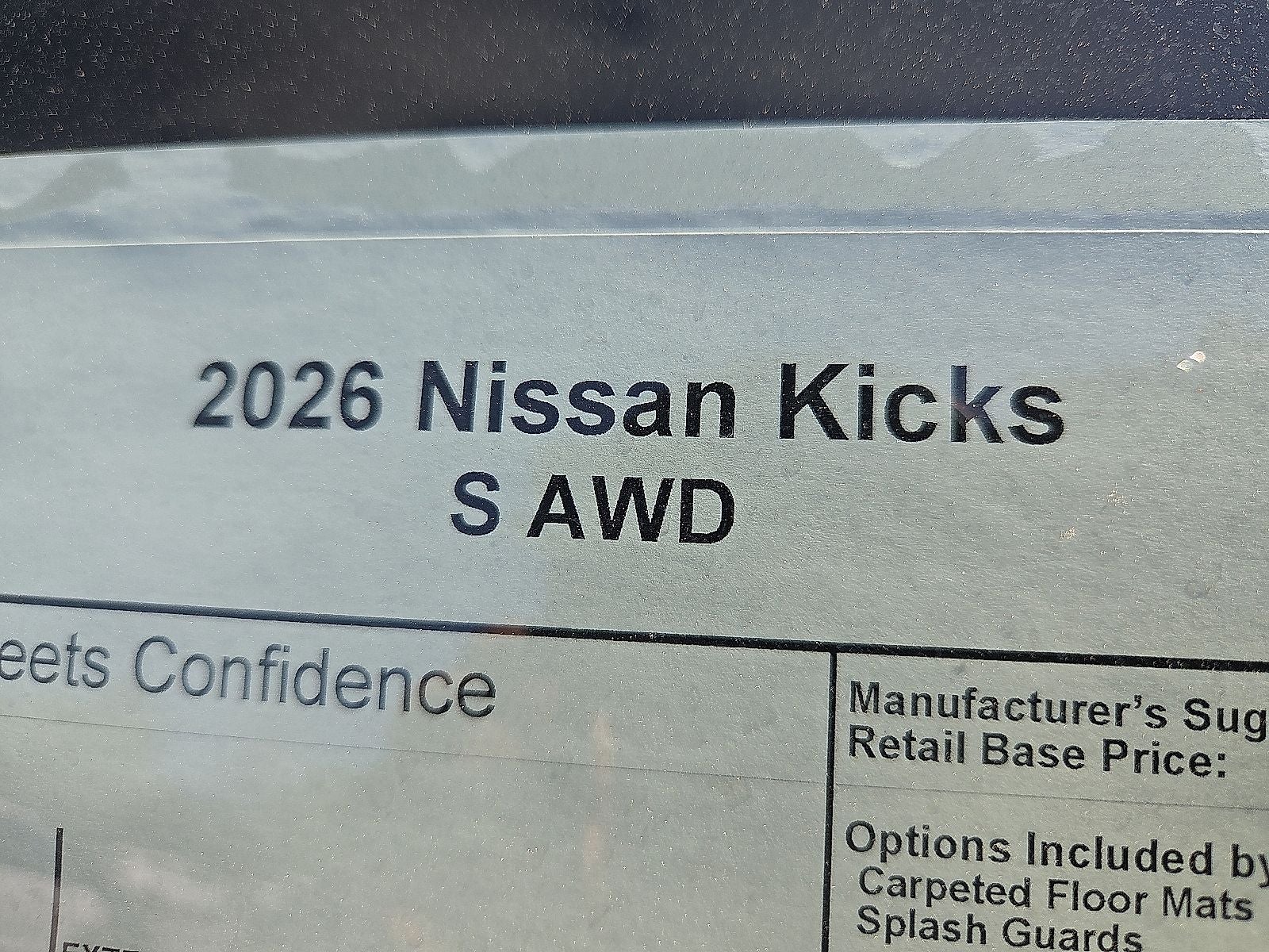 2026 Nissan Kicks S