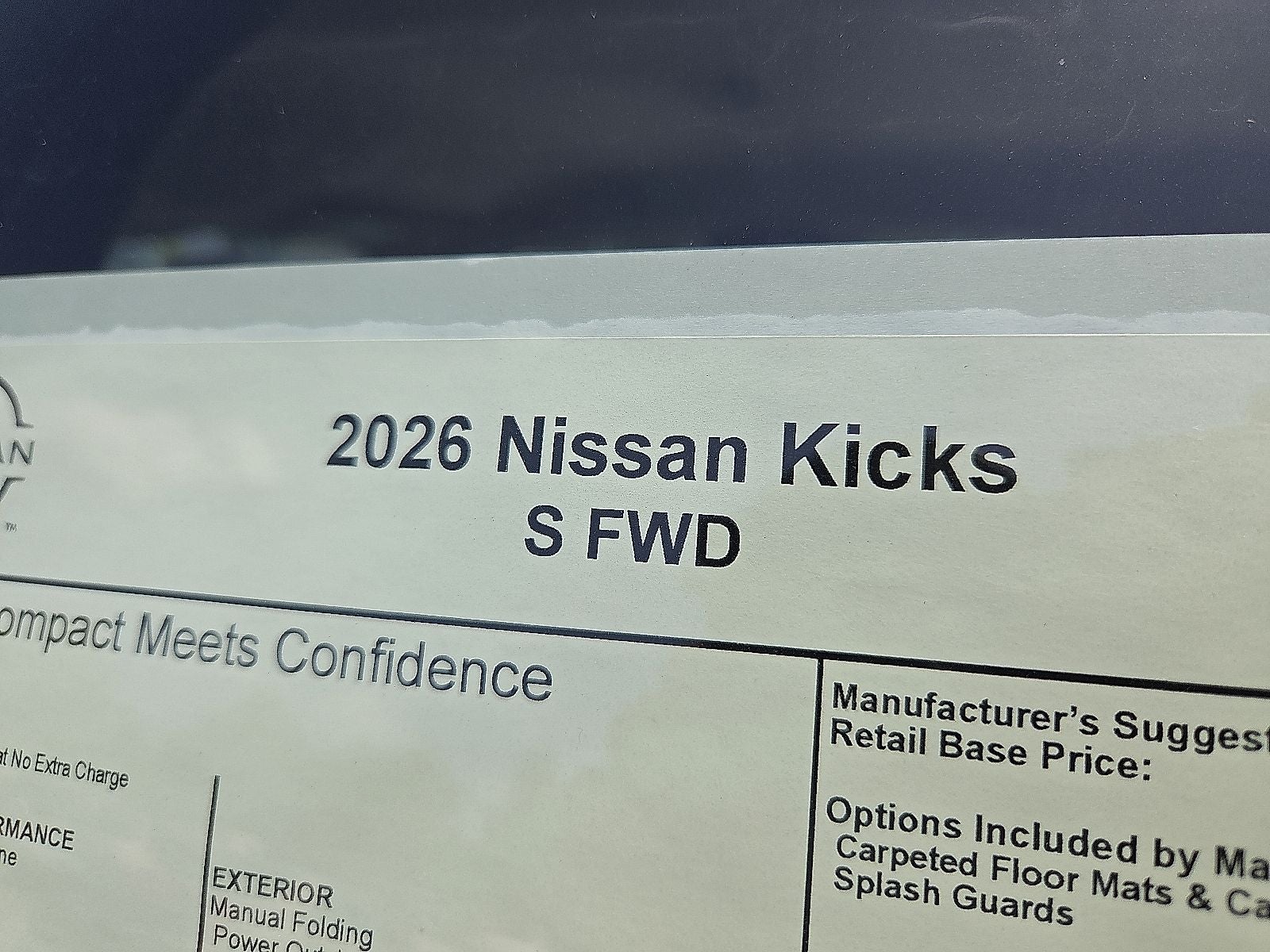 2026 Nissan Kicks S