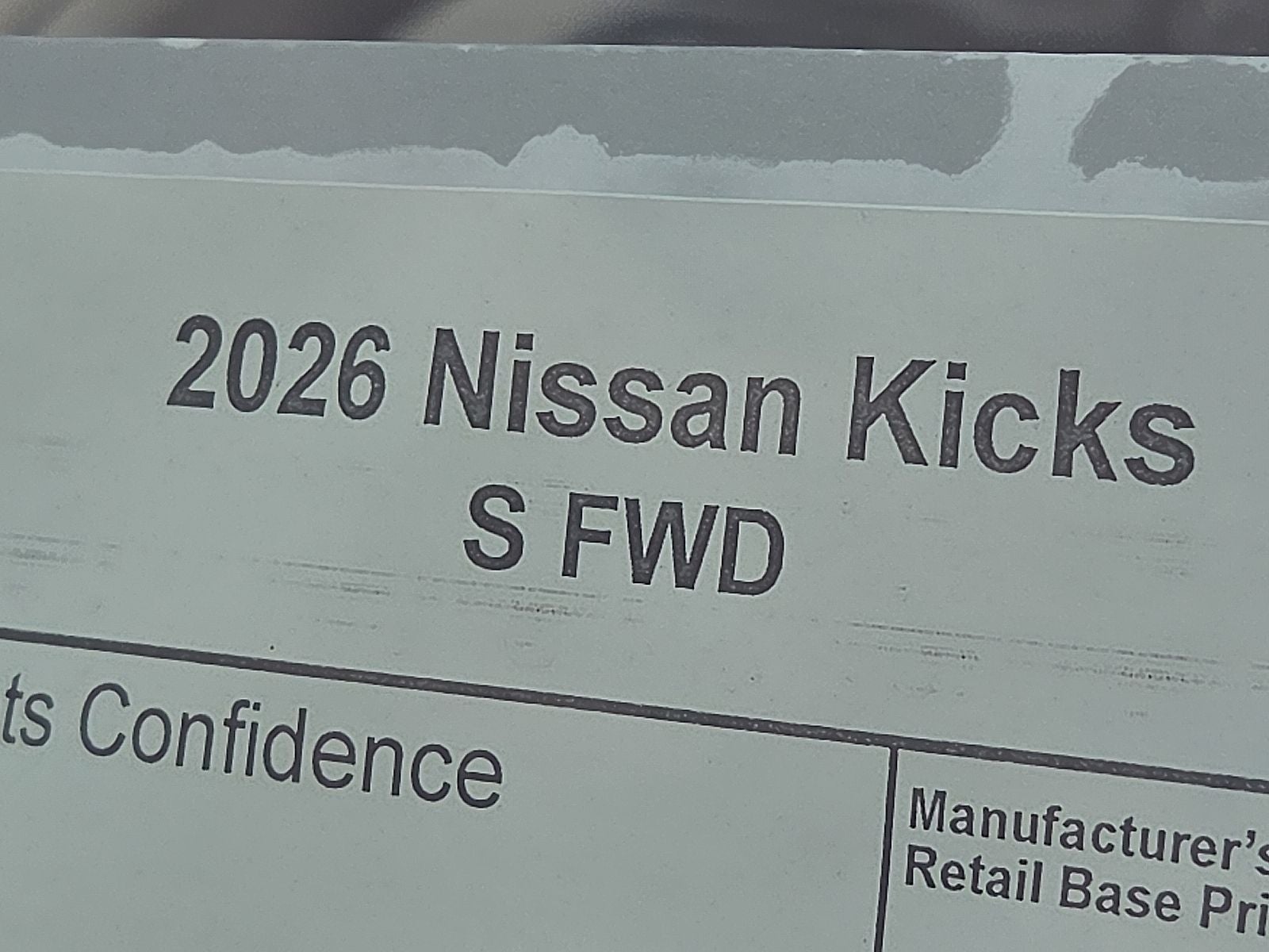 2026 Nissan Kicks S