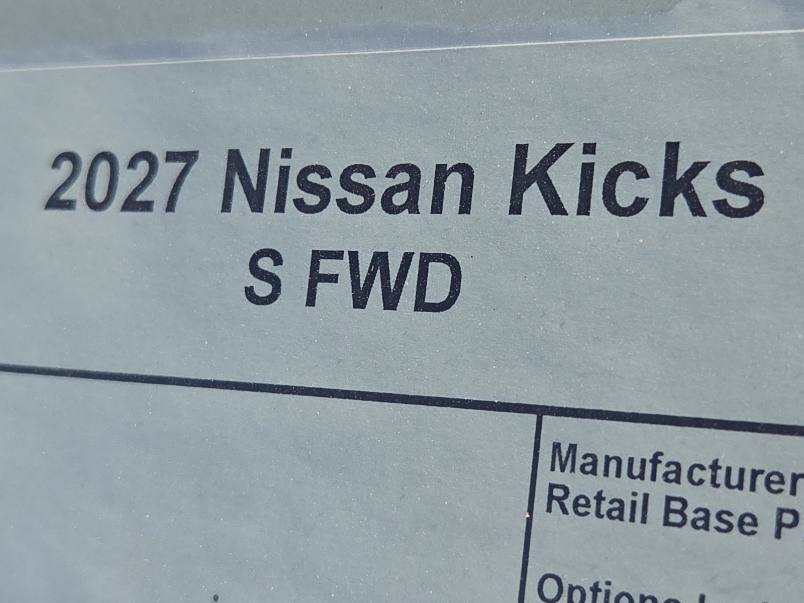 2027 Nissan Kicks S