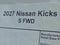 2027 Nissan Kicks S