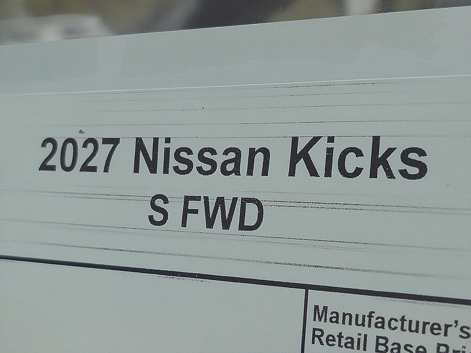 2027 Nissan Kicks S