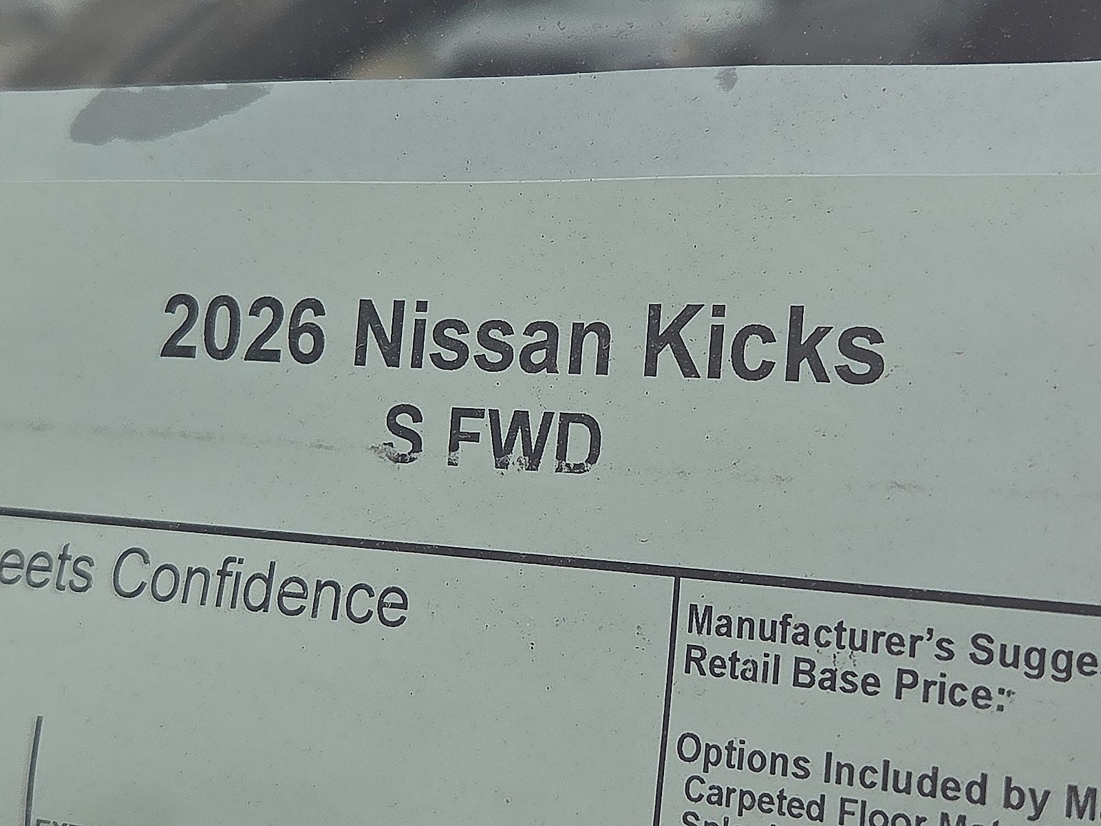 2026 Nissan Kicks S