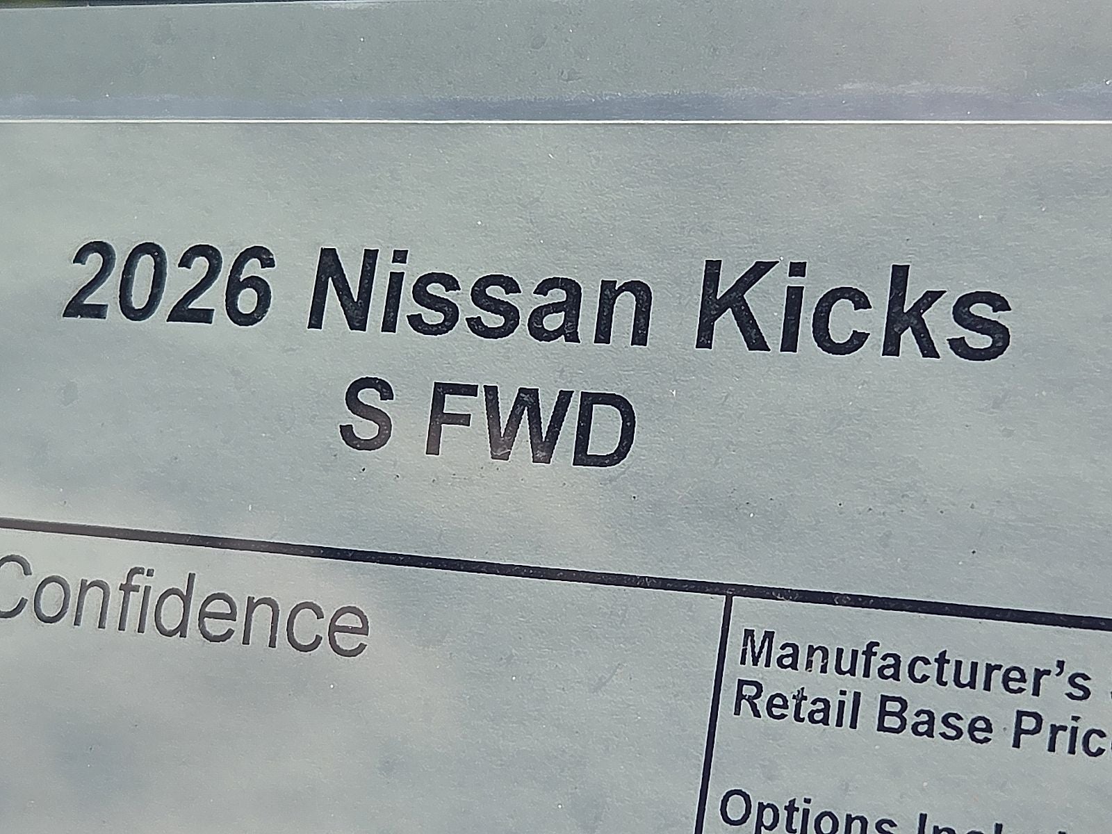 2026 Nissan Kicks S