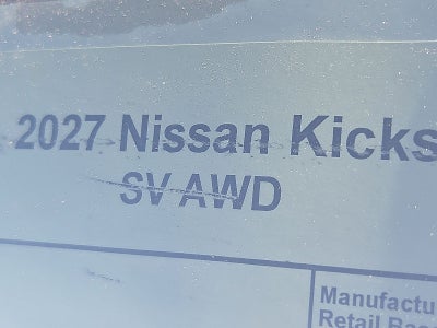 2027 Nissan Kicks SV