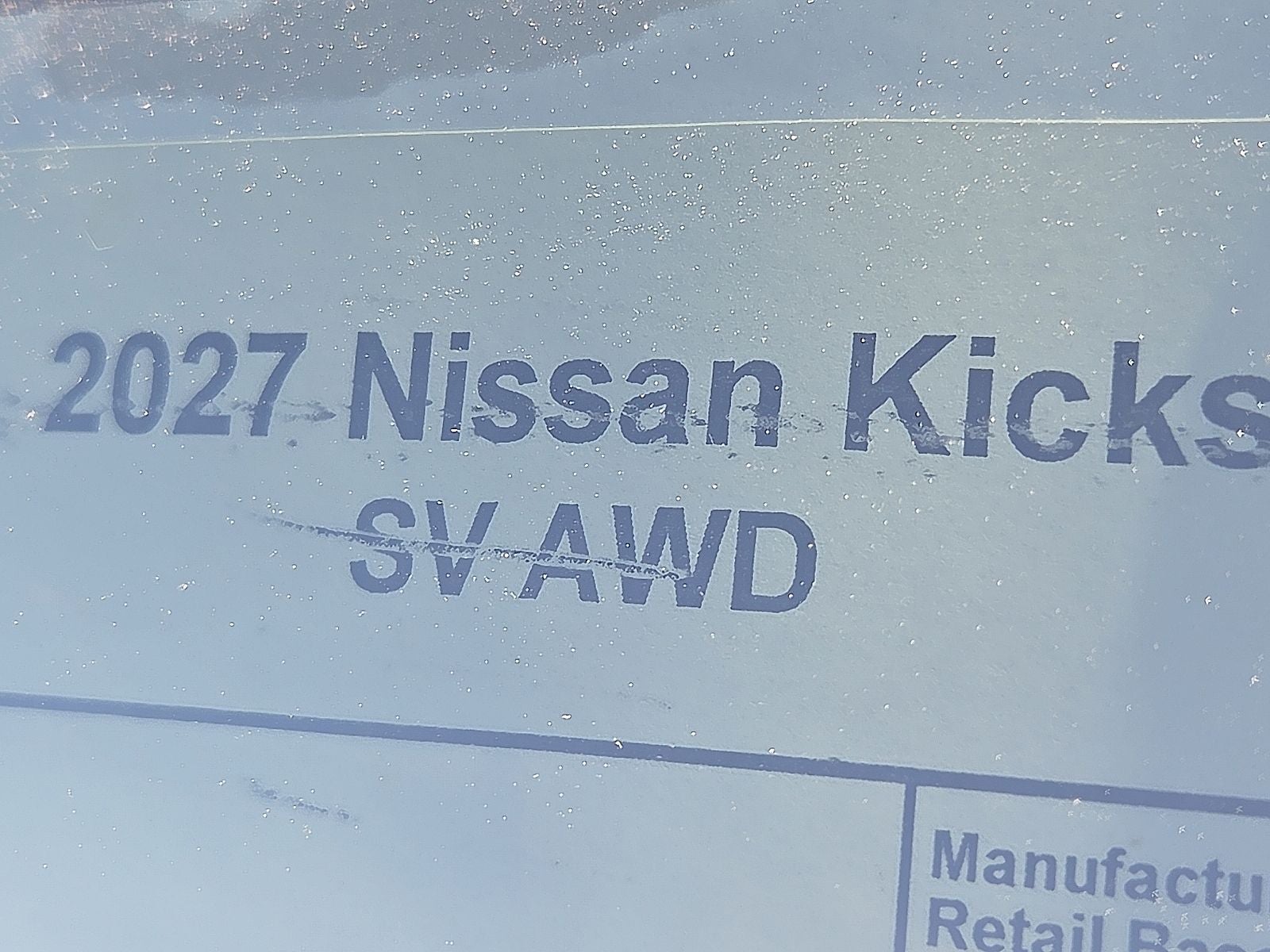2027 Nissan Kicks SV