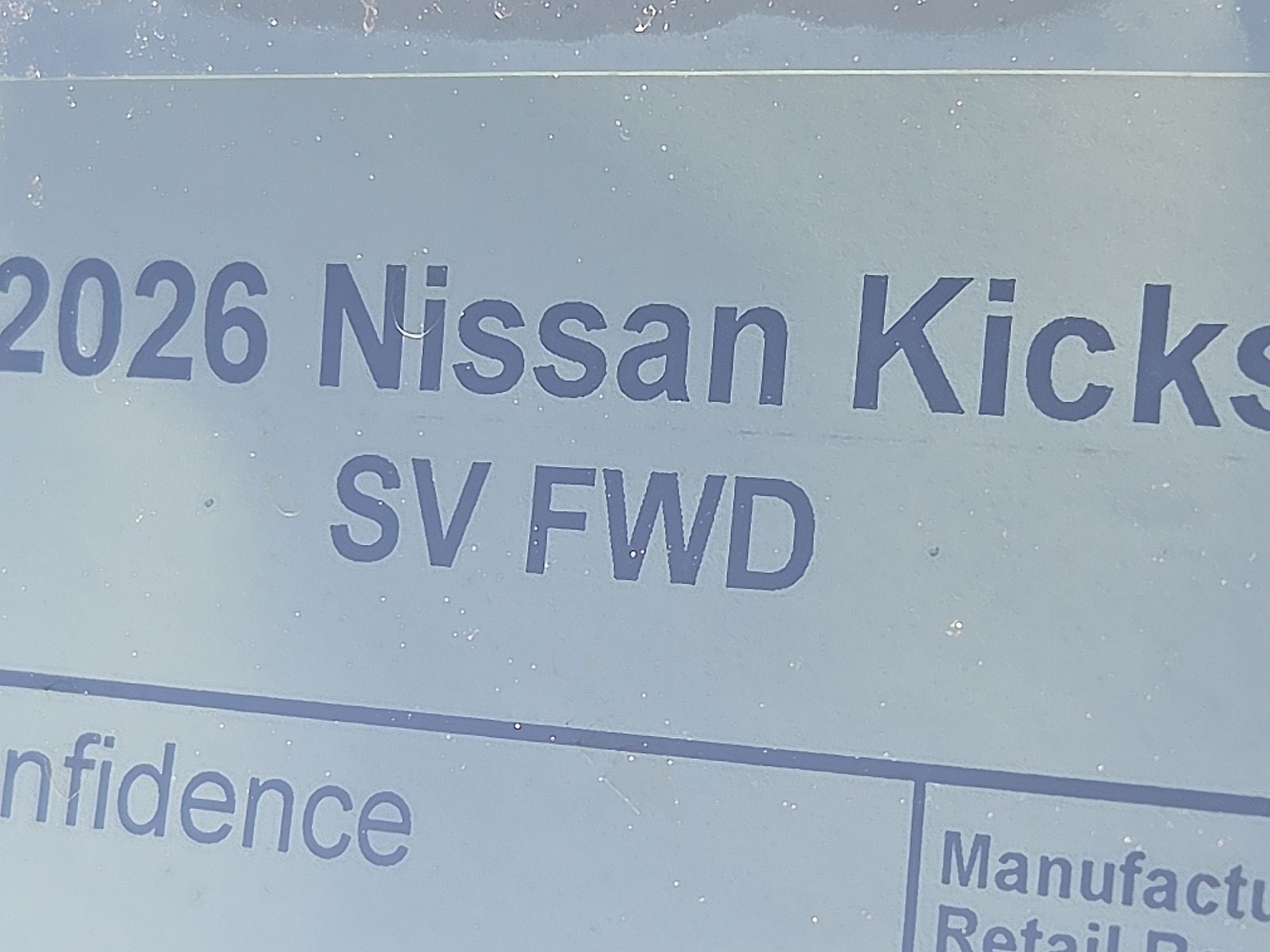2026 Nissan Kicks SV