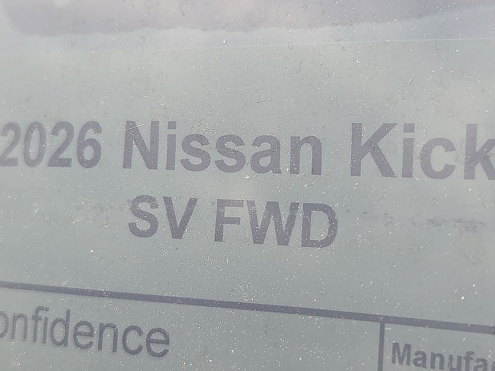 2026 Nissan Kicks SV