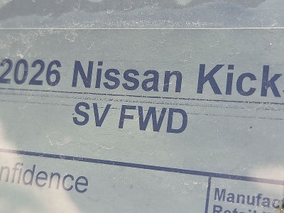 2026 Nissan Kicks SV
