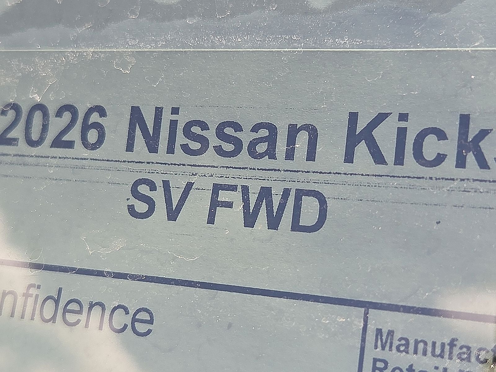 2026 Nissan Kicks SV