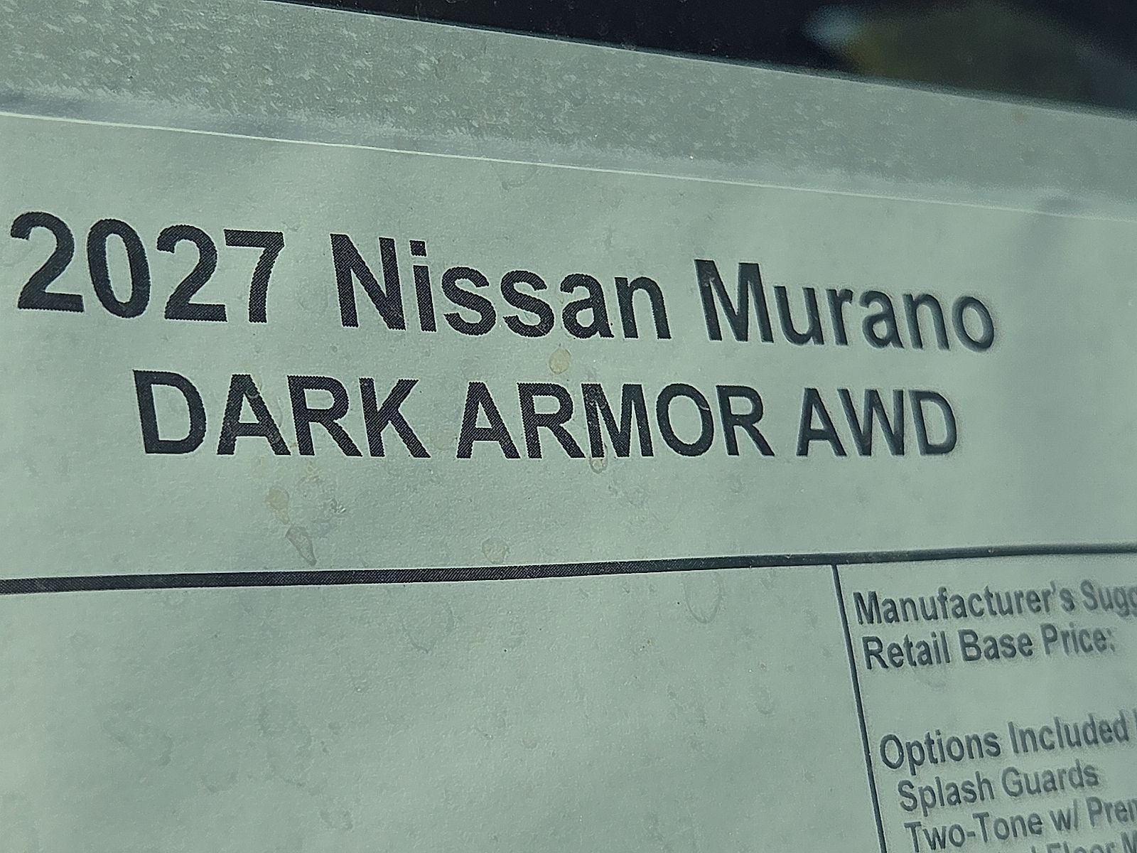 2027 Nissan Murano Dark Armor