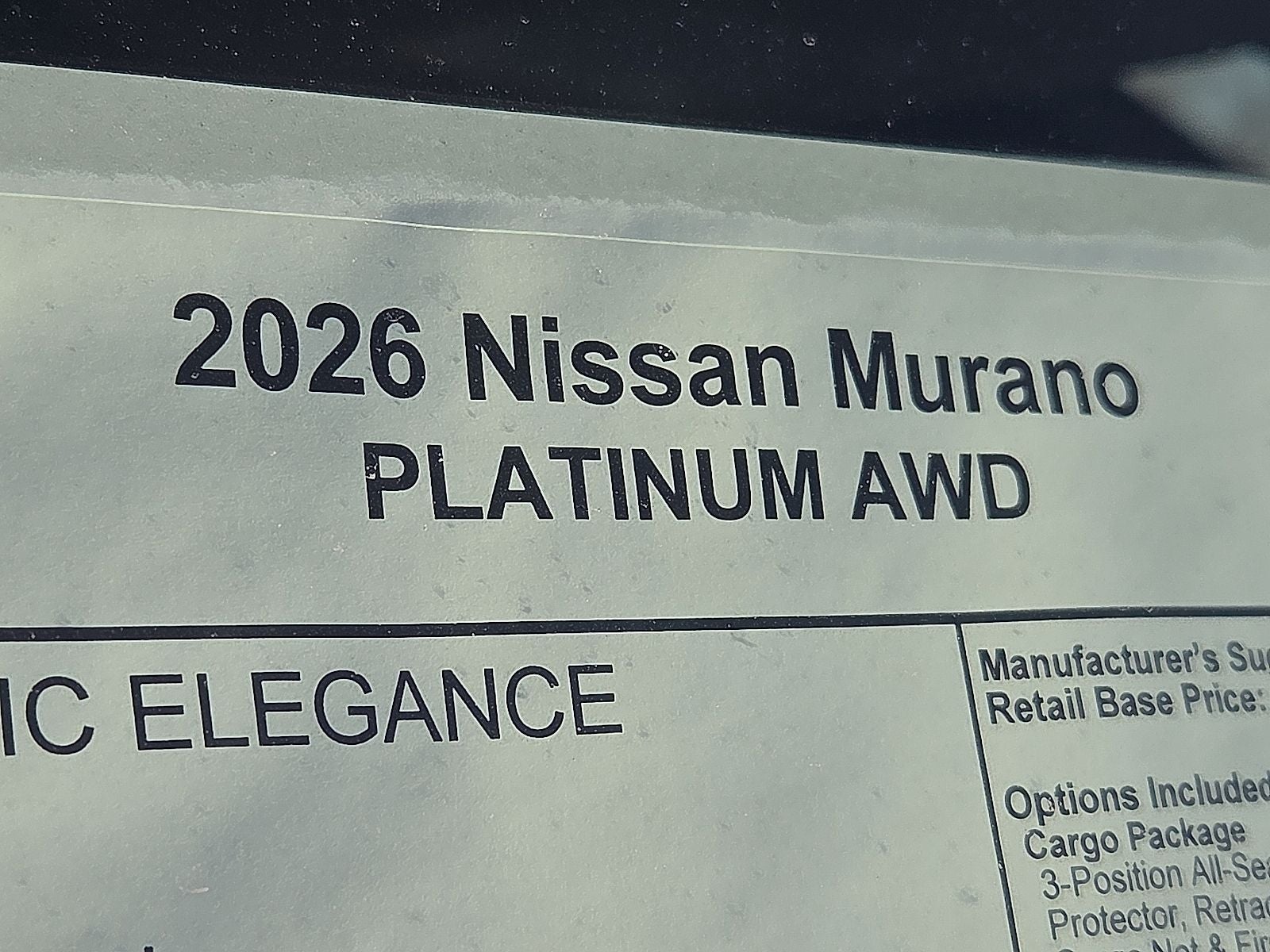 2026 Nissan Murano Platinum