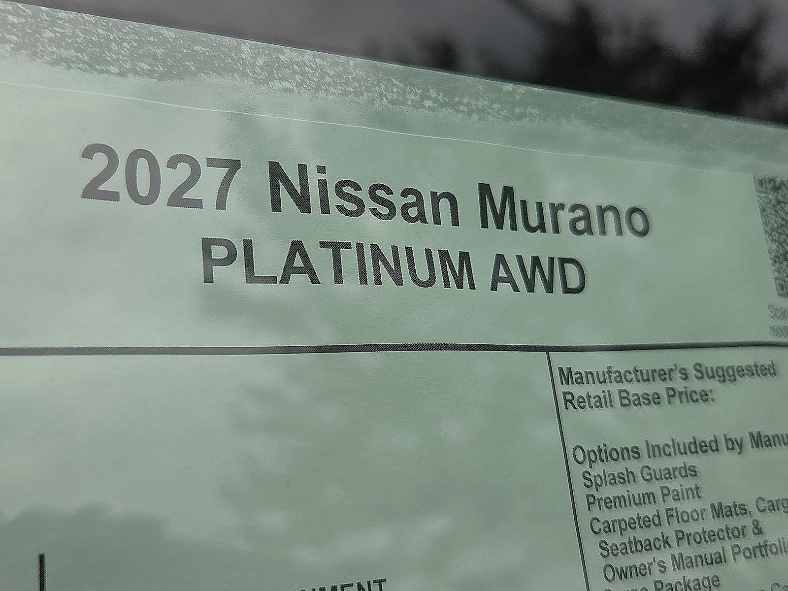 2027 Nissan Murano Platinum