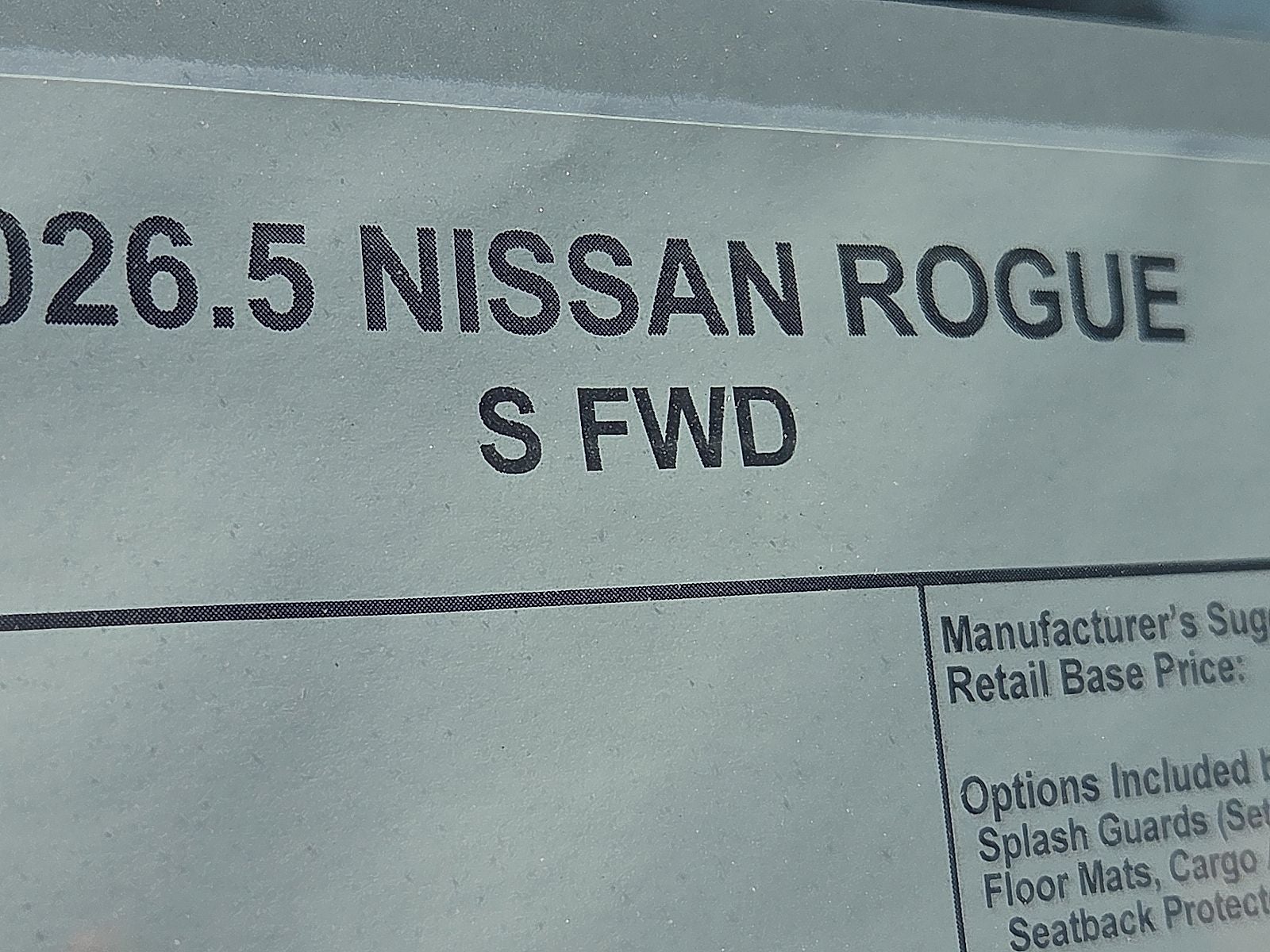 2026 Nissan Rogue S