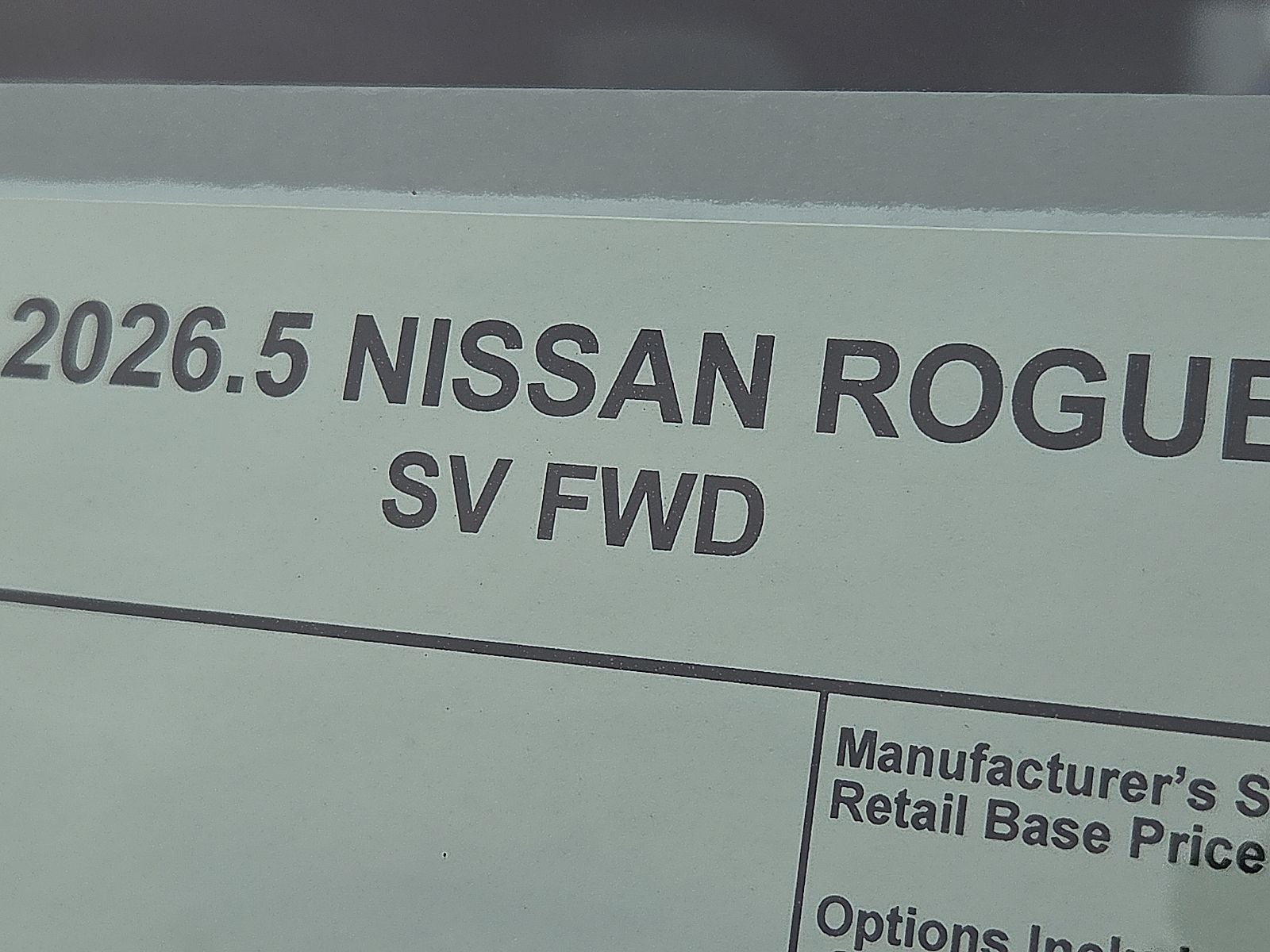 2026 Nissan Rogue SV