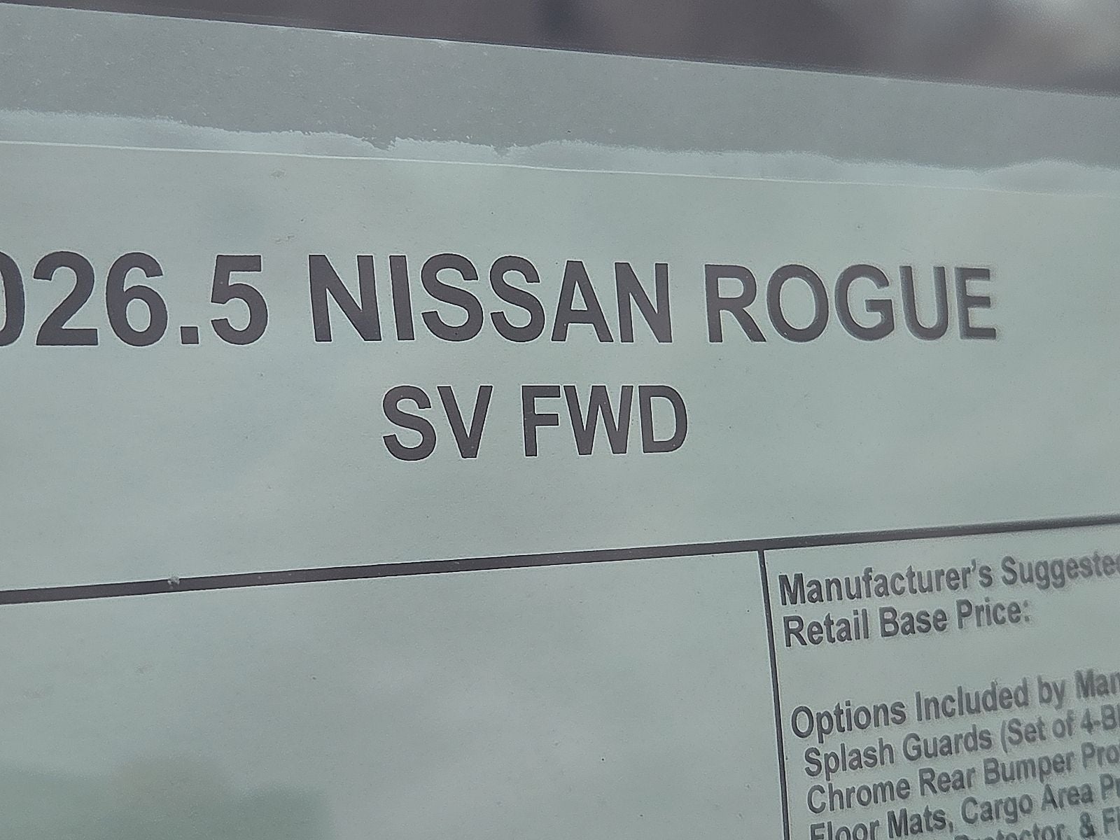 2026 Nissan Rogue SV