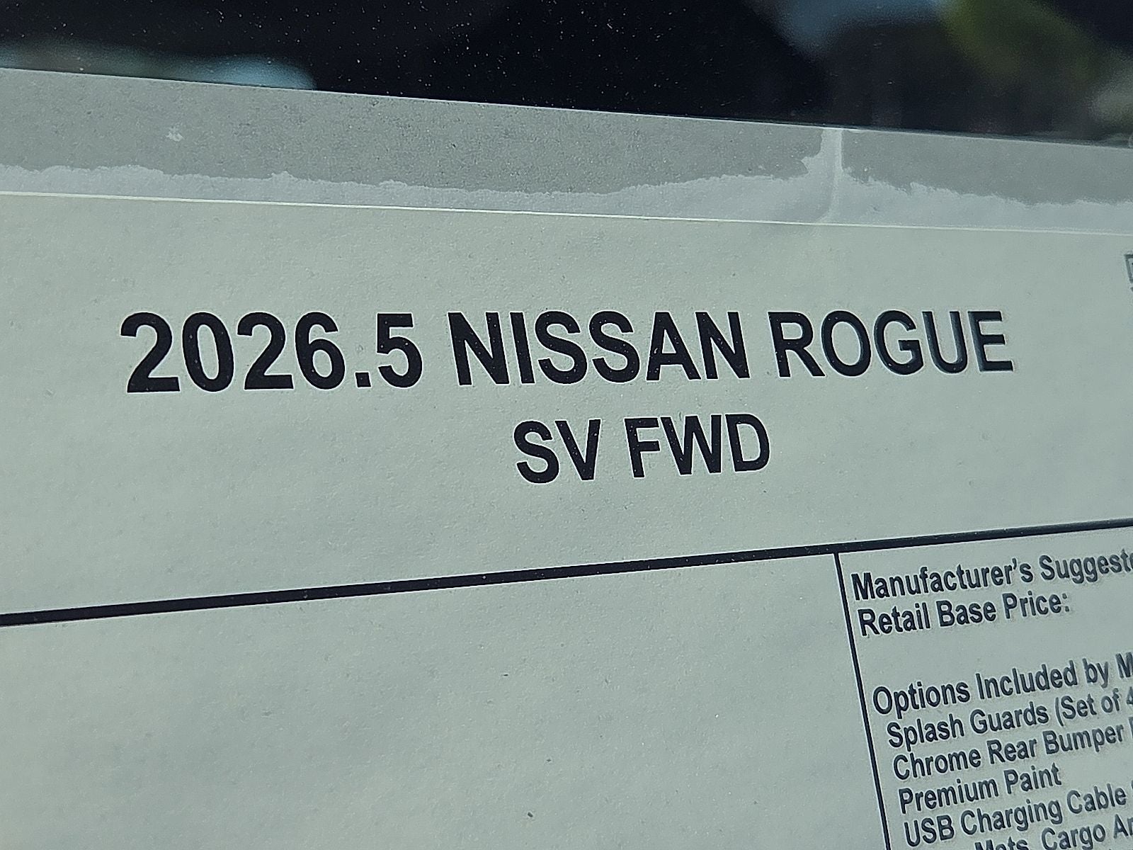 2026 Nissan Rogue SV