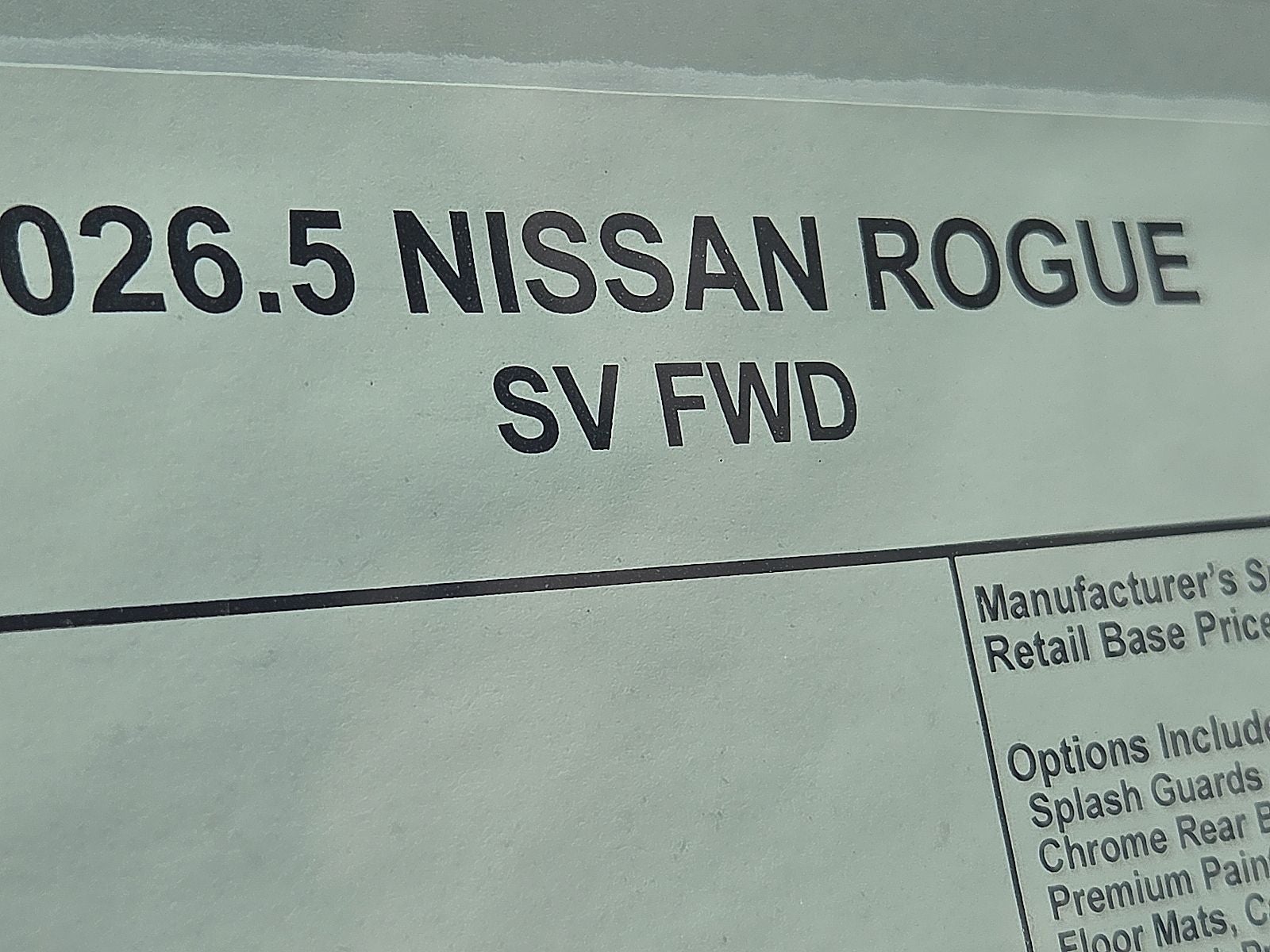 2026 Nissan Rogue SV