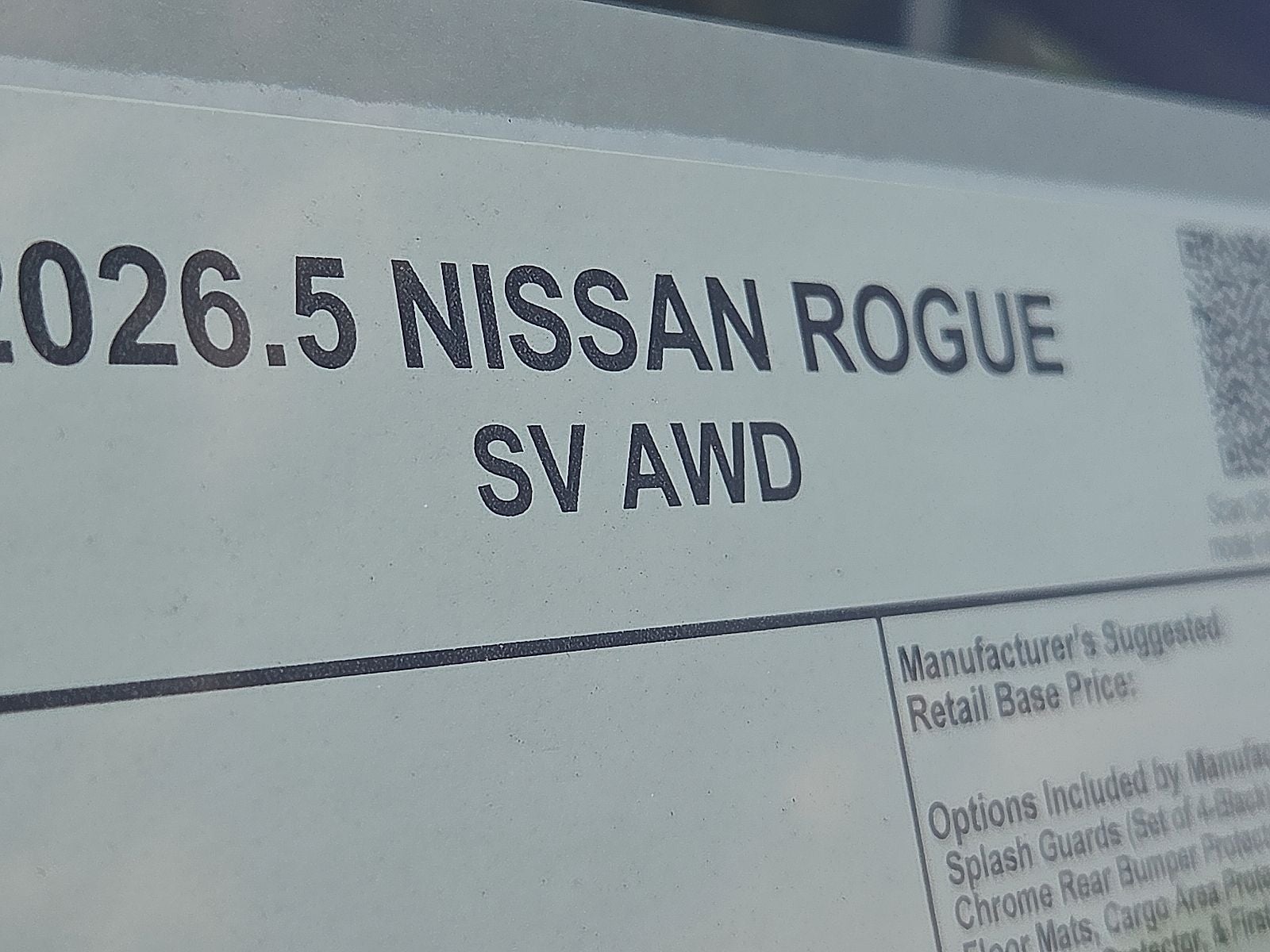 2026 Nissan Rogue SV