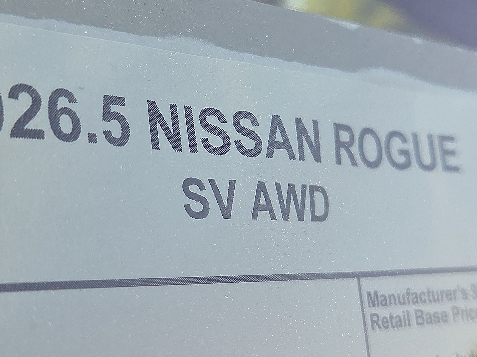 2026 Nissan Rogue SV