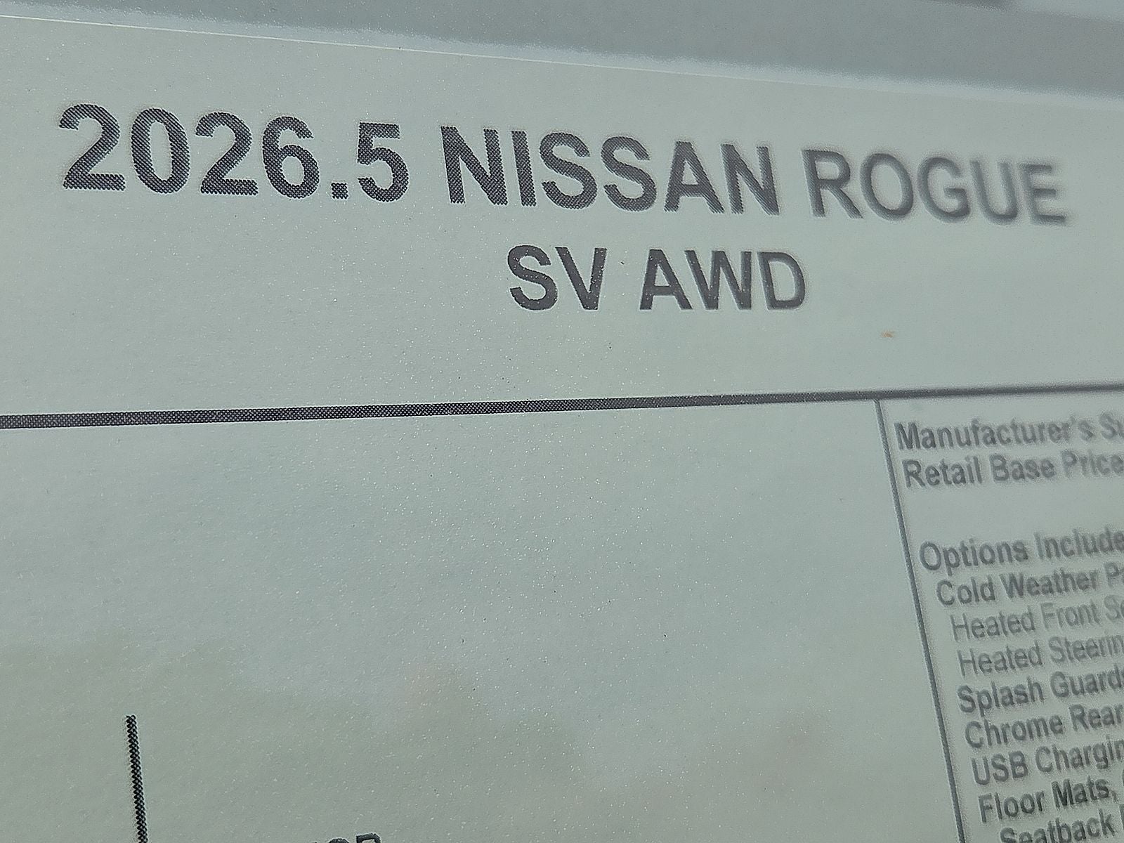 2026 Nissan Rogue SV