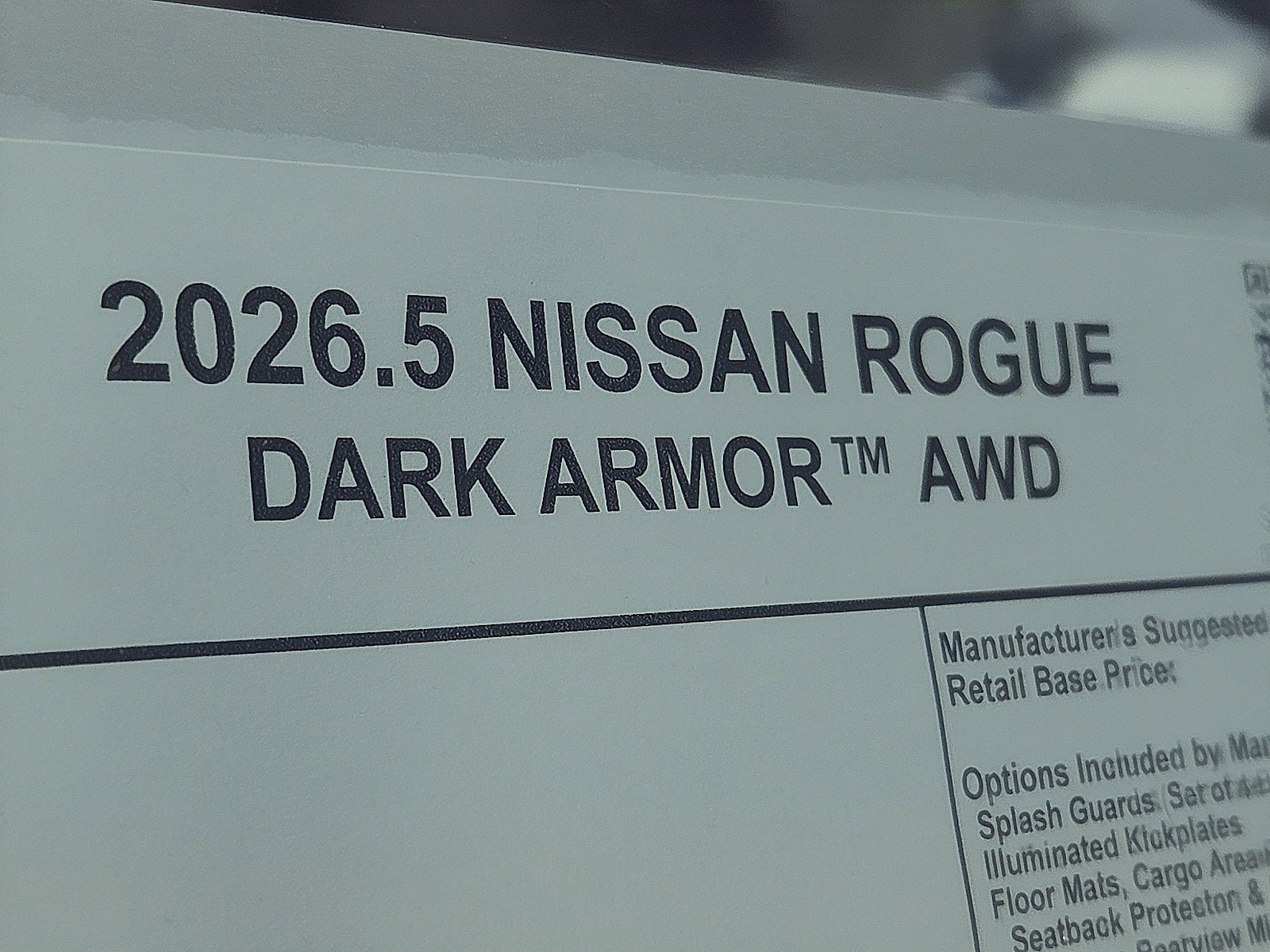 2026 Nissan Rogue Dark Armor™