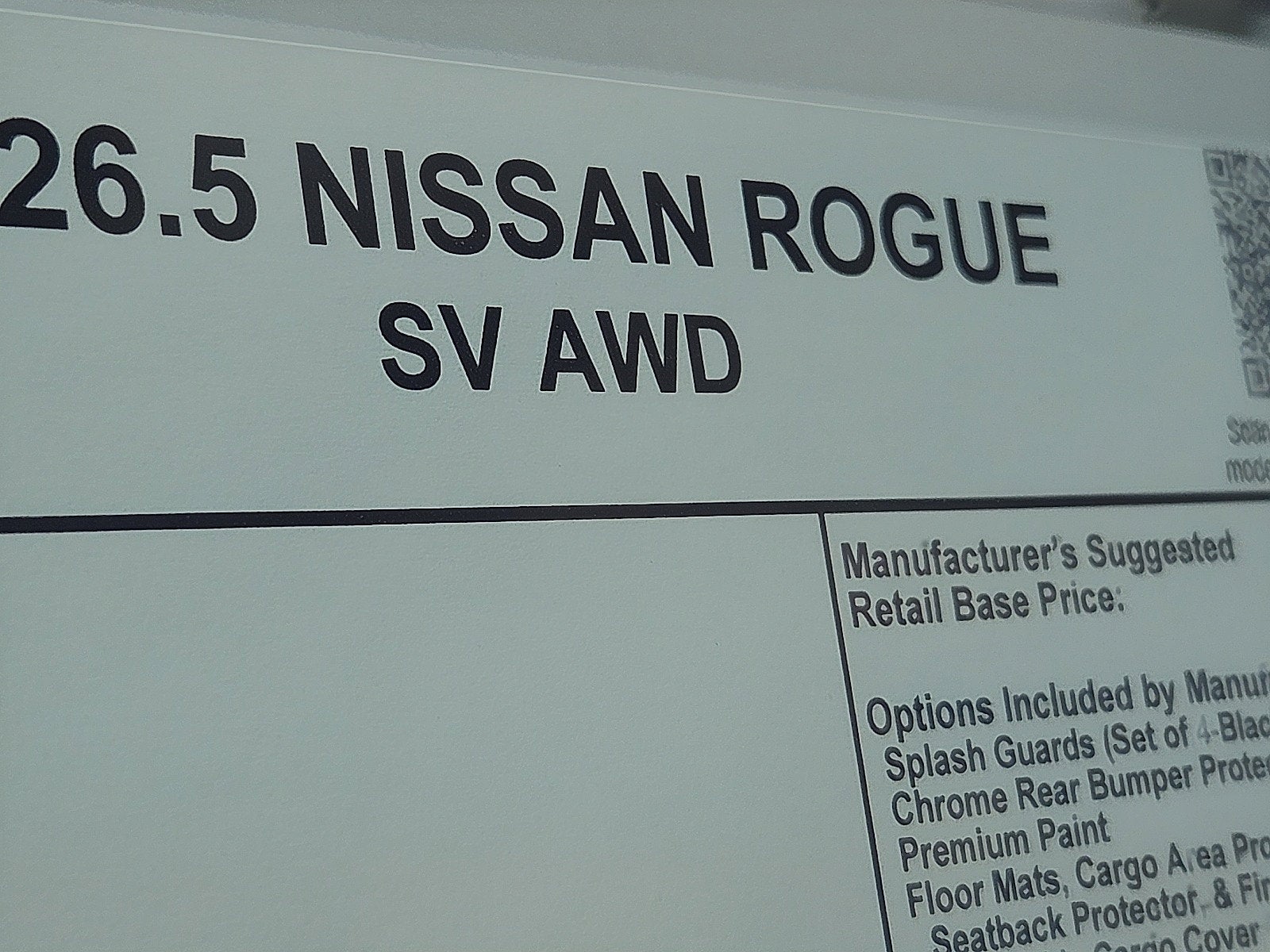 2026 Nissan Rogue SV