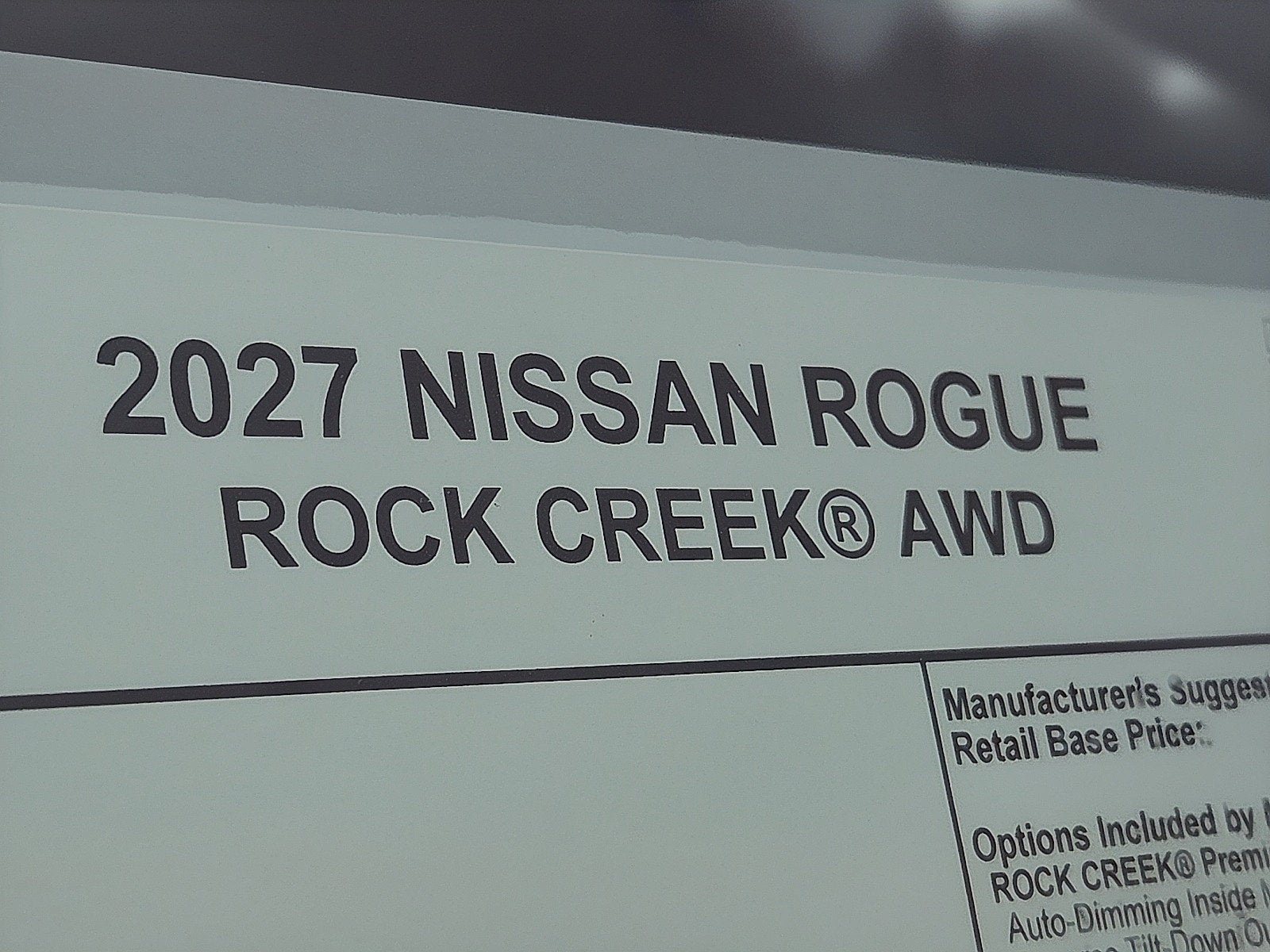 2027 Nissan Rogue Rock Creek®