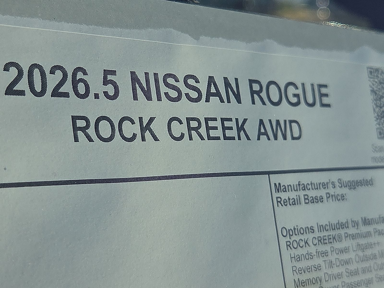 2026 Nissan Rogue Rock Creek®